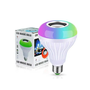 Bluetooth Speaker Bulb Smart LED RGB + Remote Control Wireless Music Multi Color Dimmable Light 12W